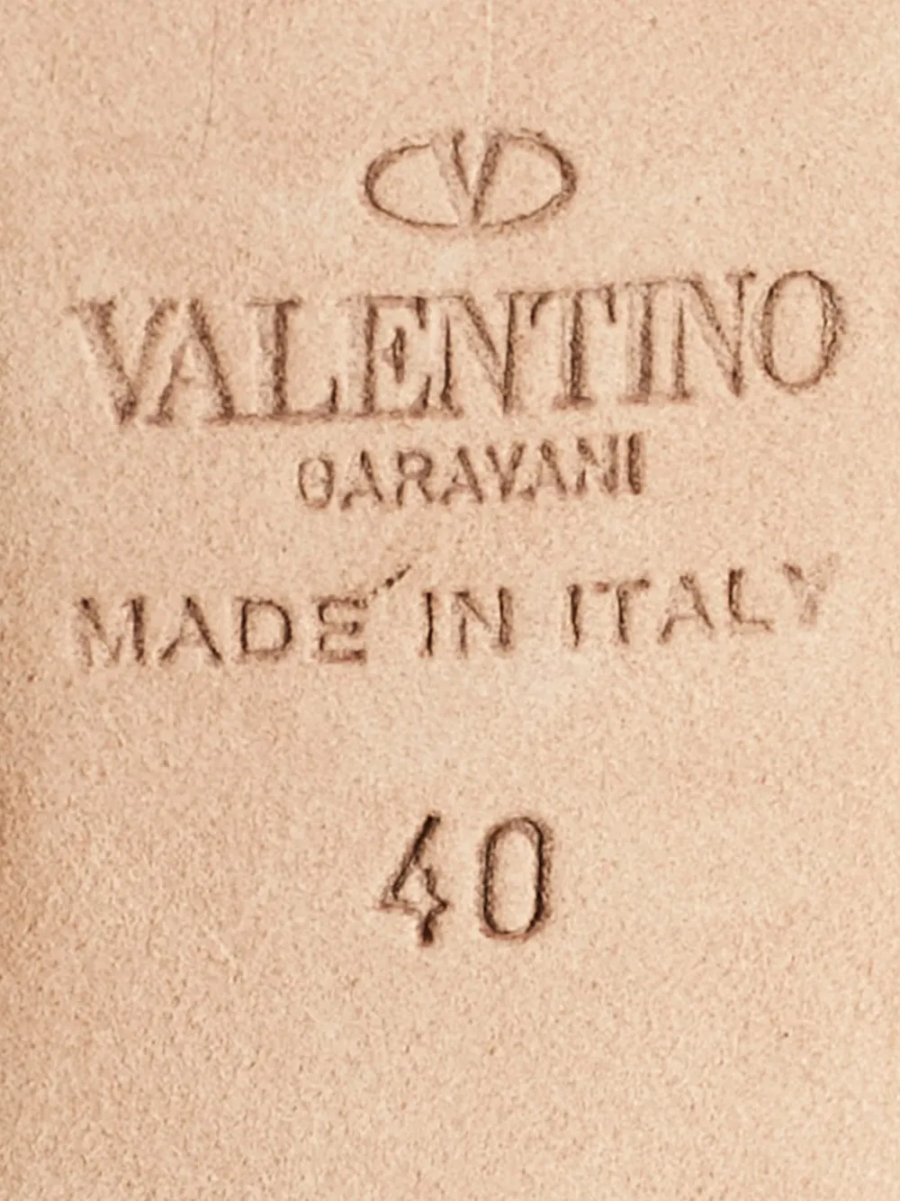 VALENTINO GARAVANI Pre-owned Rockstud Leather Sandals In Red