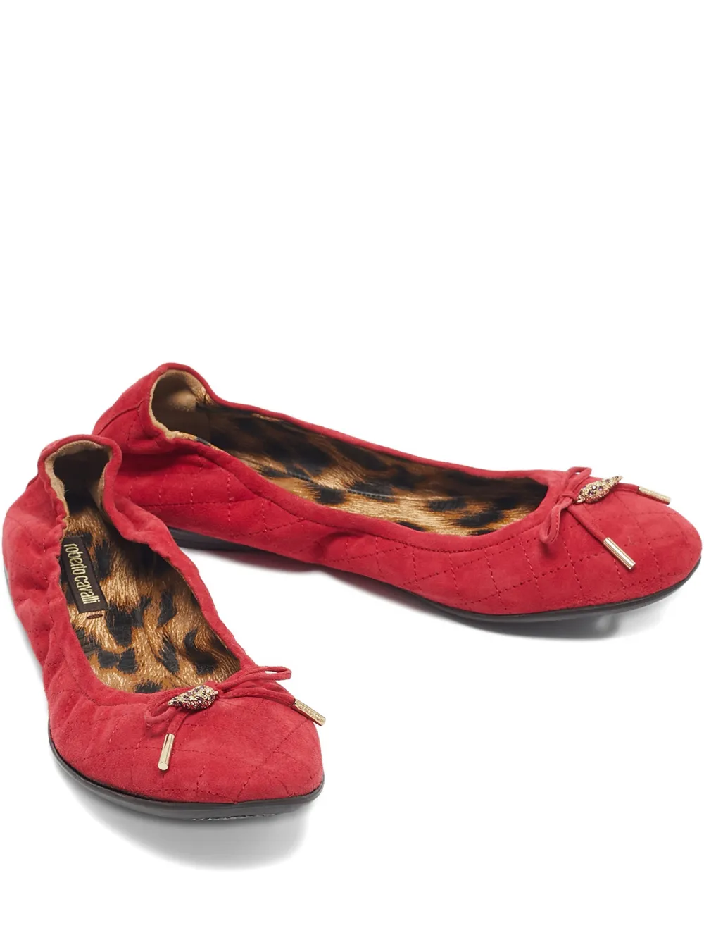 Roberto Cavalli scrunched ballet flats | rojo | Image 1