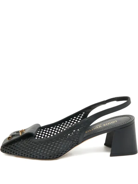 Louis Vuitton Pre-Owned Sshake perforated sling-back pumps