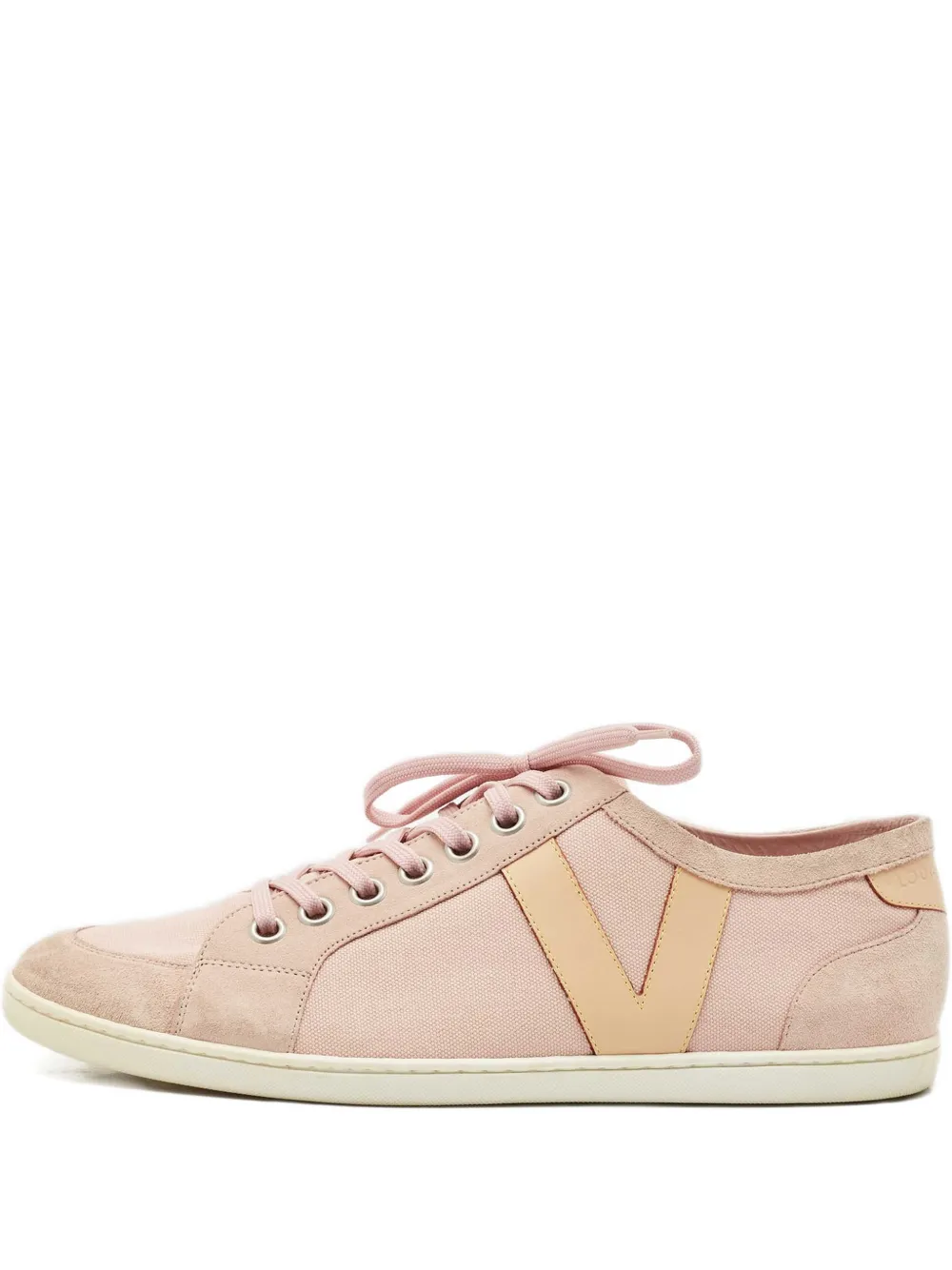 Louis Vuitton Pre-Owned suede canvas sneakers | Pink | Image 1