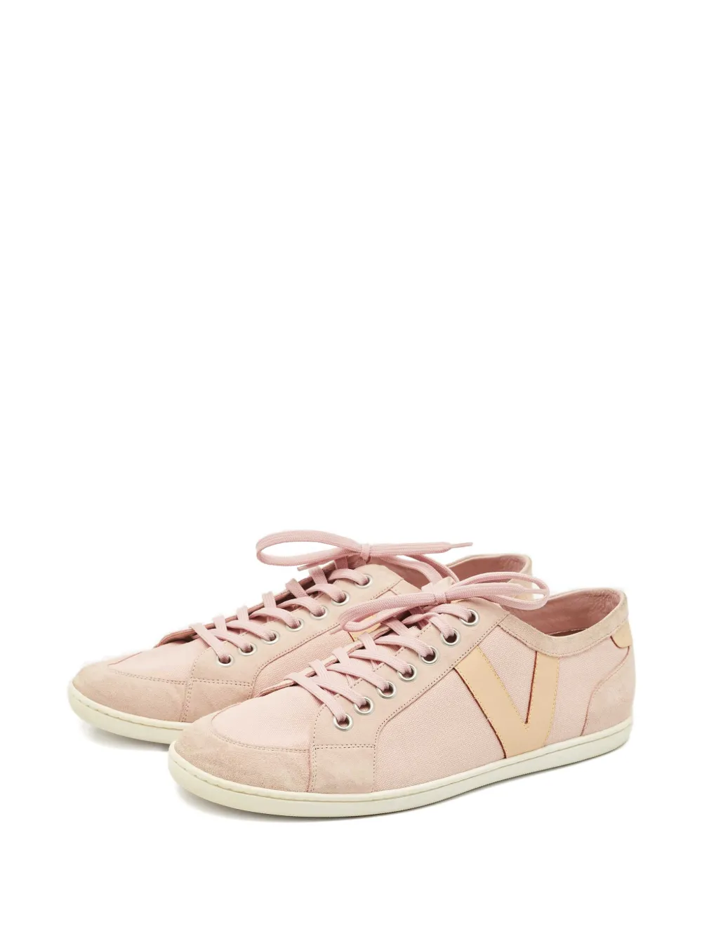 Louis Vuitton Pre-Owned suede canvas sneakers | Image 2