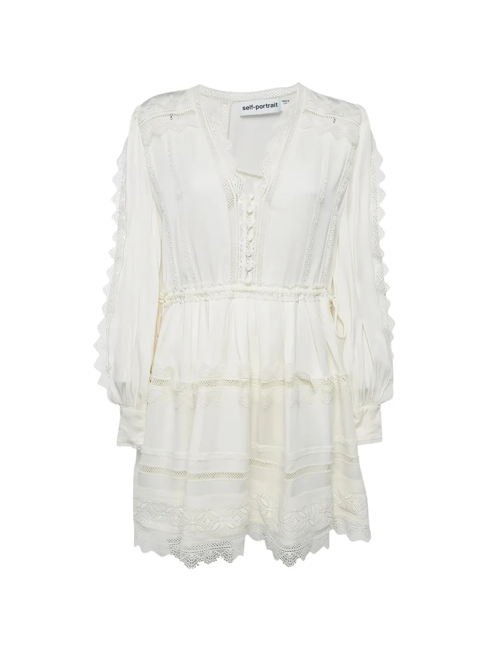 Self-Portrait Abito con bottoni - Toni neutri