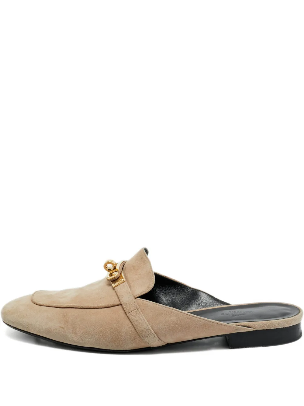 Hermès Pre-Owned oz suede mules | Neutrals | Image 1