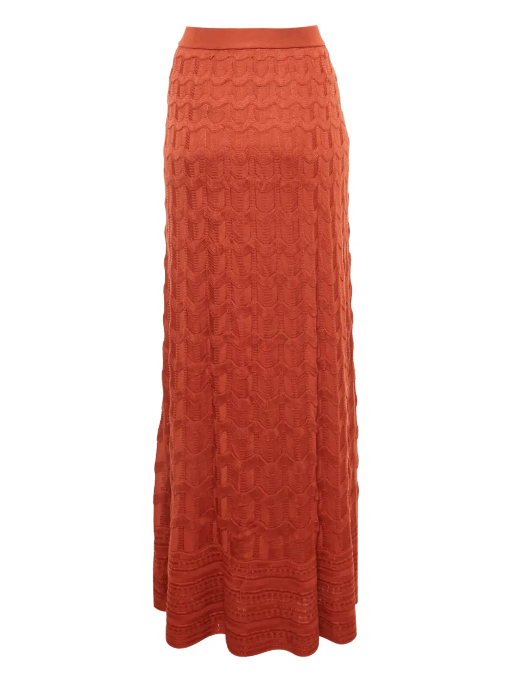 Missoni Pre-Owned orange maxi skirt - Oranje