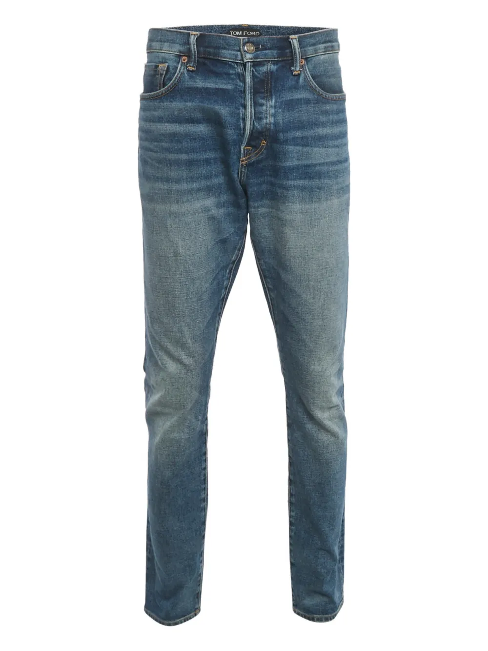 TOM FORD denim slim-fit trousers - Blau