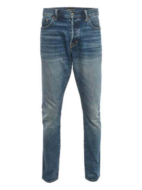 TOM FORD denim slim-fit trousers