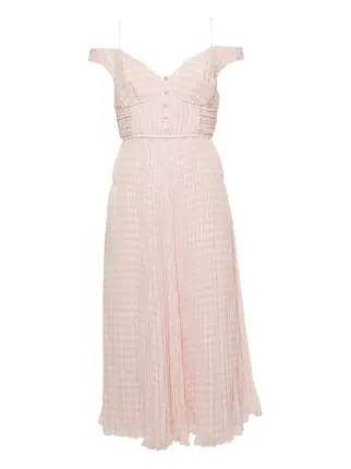 sunny times midi dress blue TA3 Bombshell Midi Dress - Lace Steel Blue/Tawny - XS