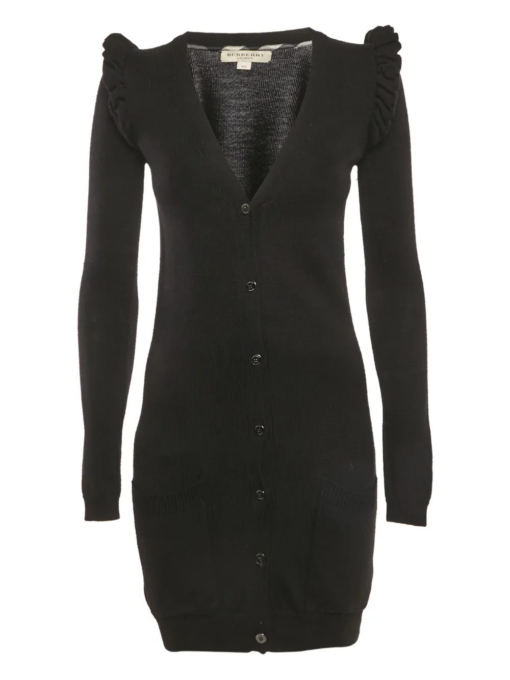 Burberry Pre-Owned ruffles-detail dress - Nero
