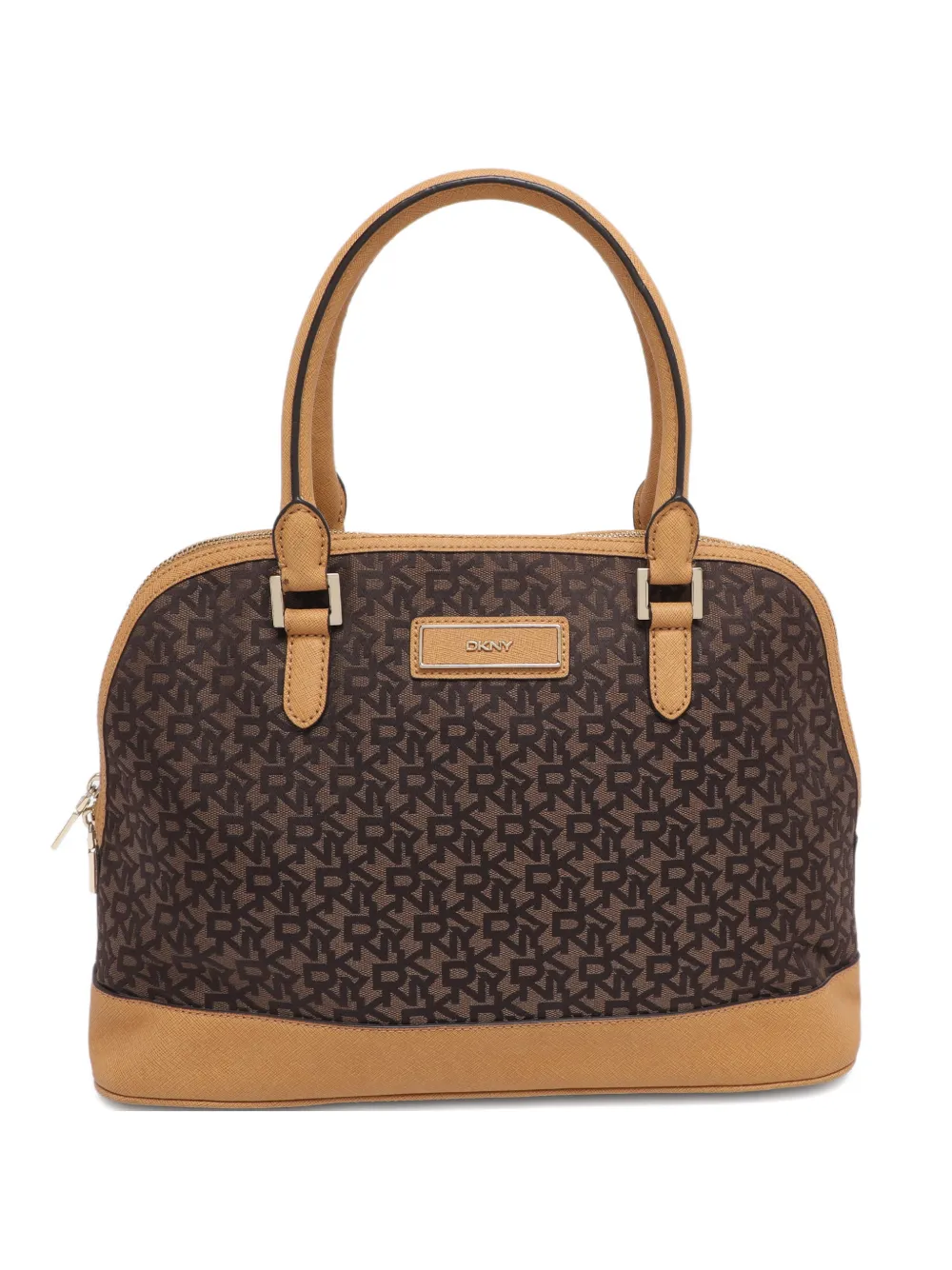 DKNY Vintage Borsa tote Dome in pelle - Marrone