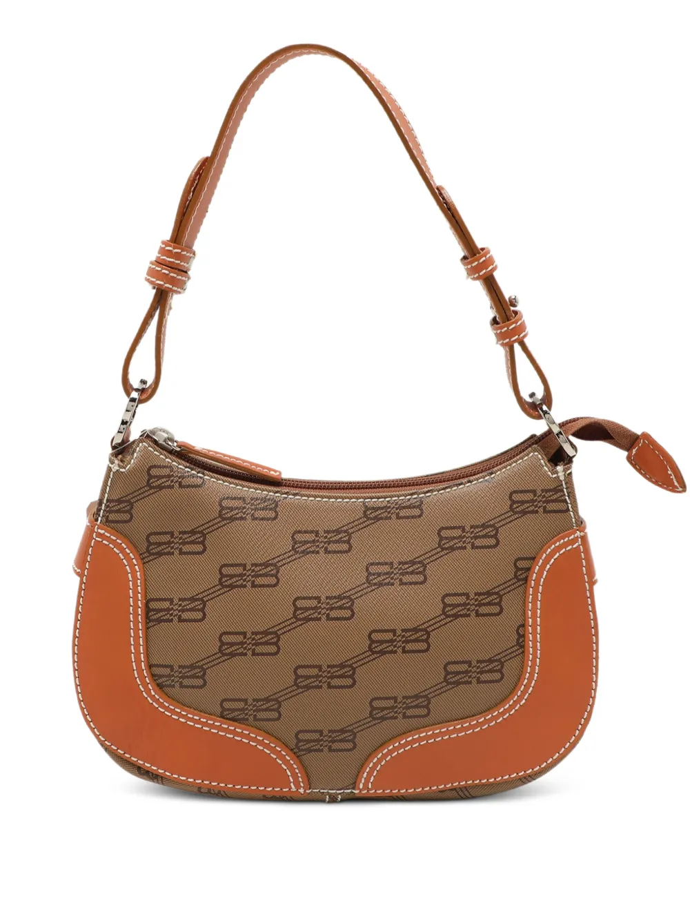 Balenciaga Pre-Owned Borsa a spalla BB con logo - Marrone