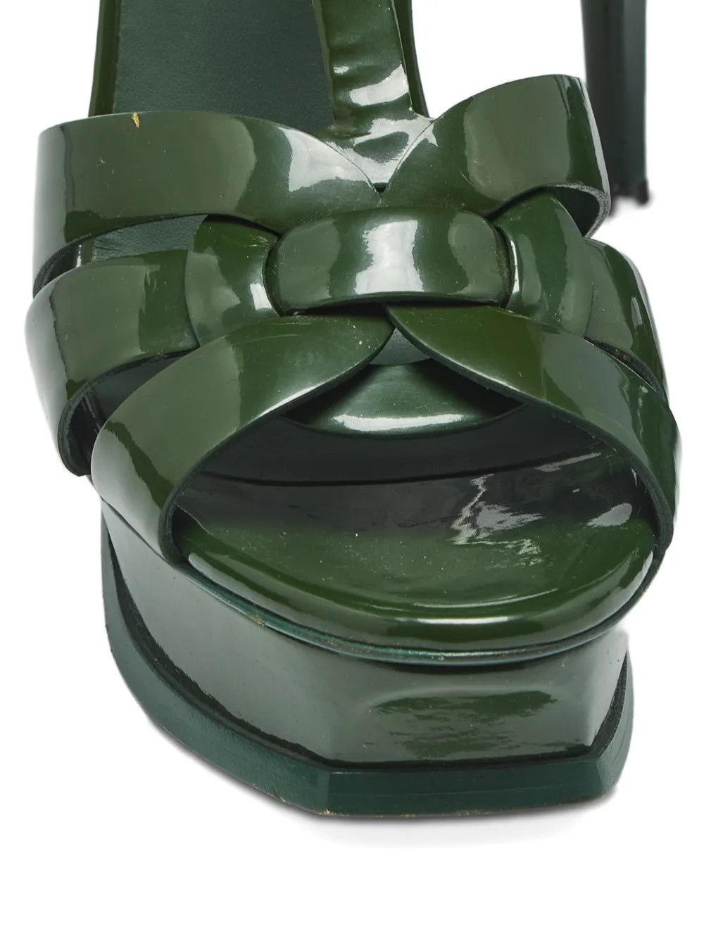 Saint Laurent Pre-Owned Interlocked straps platform sandals | Sandalias con tacón | Image 2