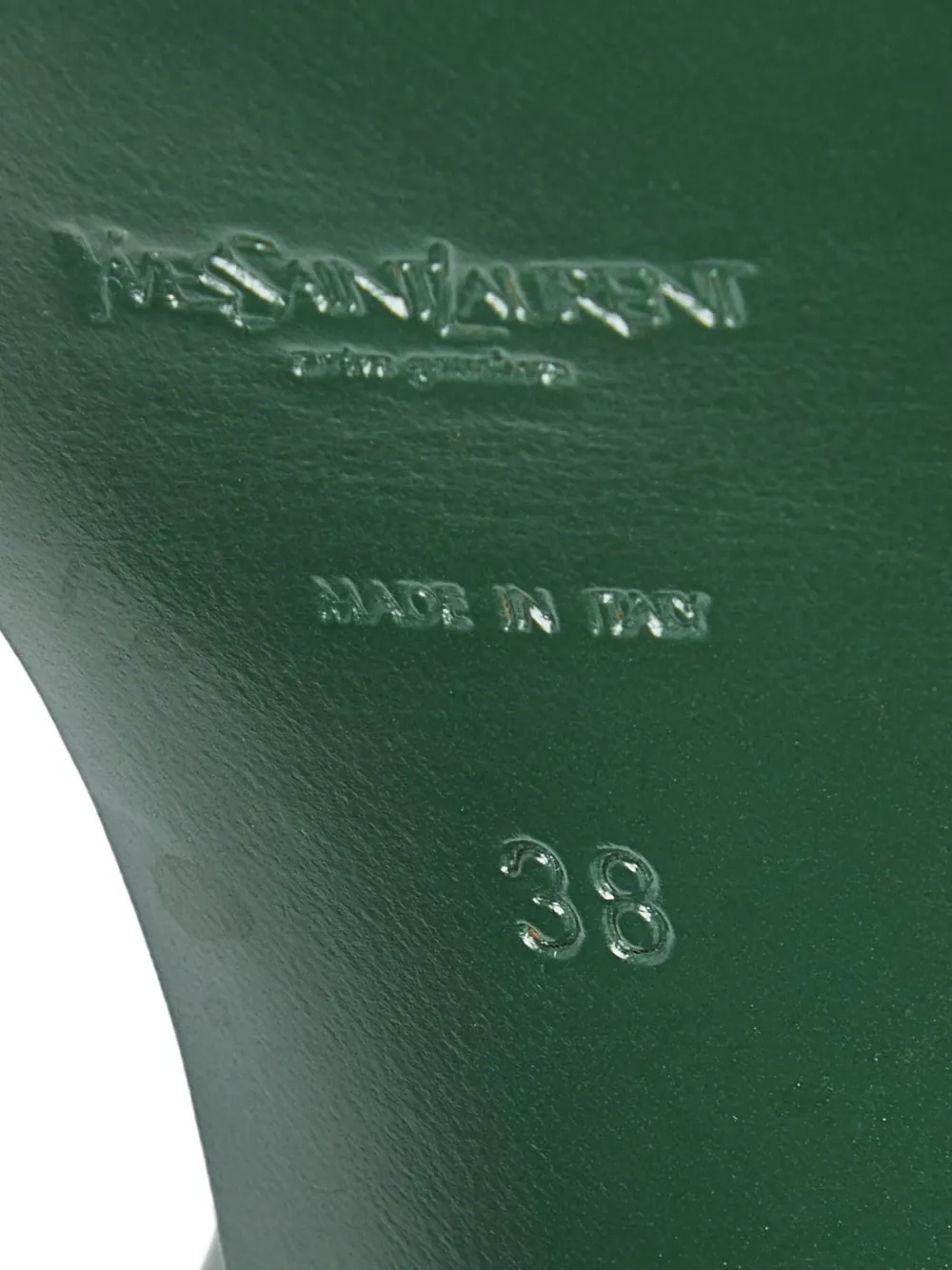 Saint Laurent Pre-Owned Sandalen met plateauzool en bandjes Groen