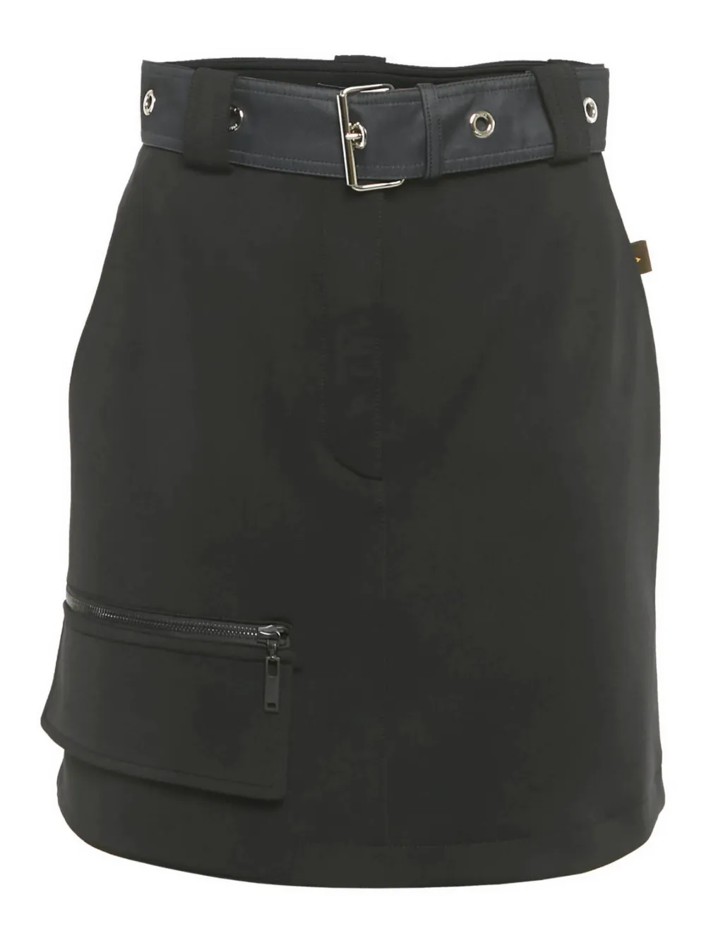 Louis Vuitton Pre-Owned belted mini skirt - Zwart