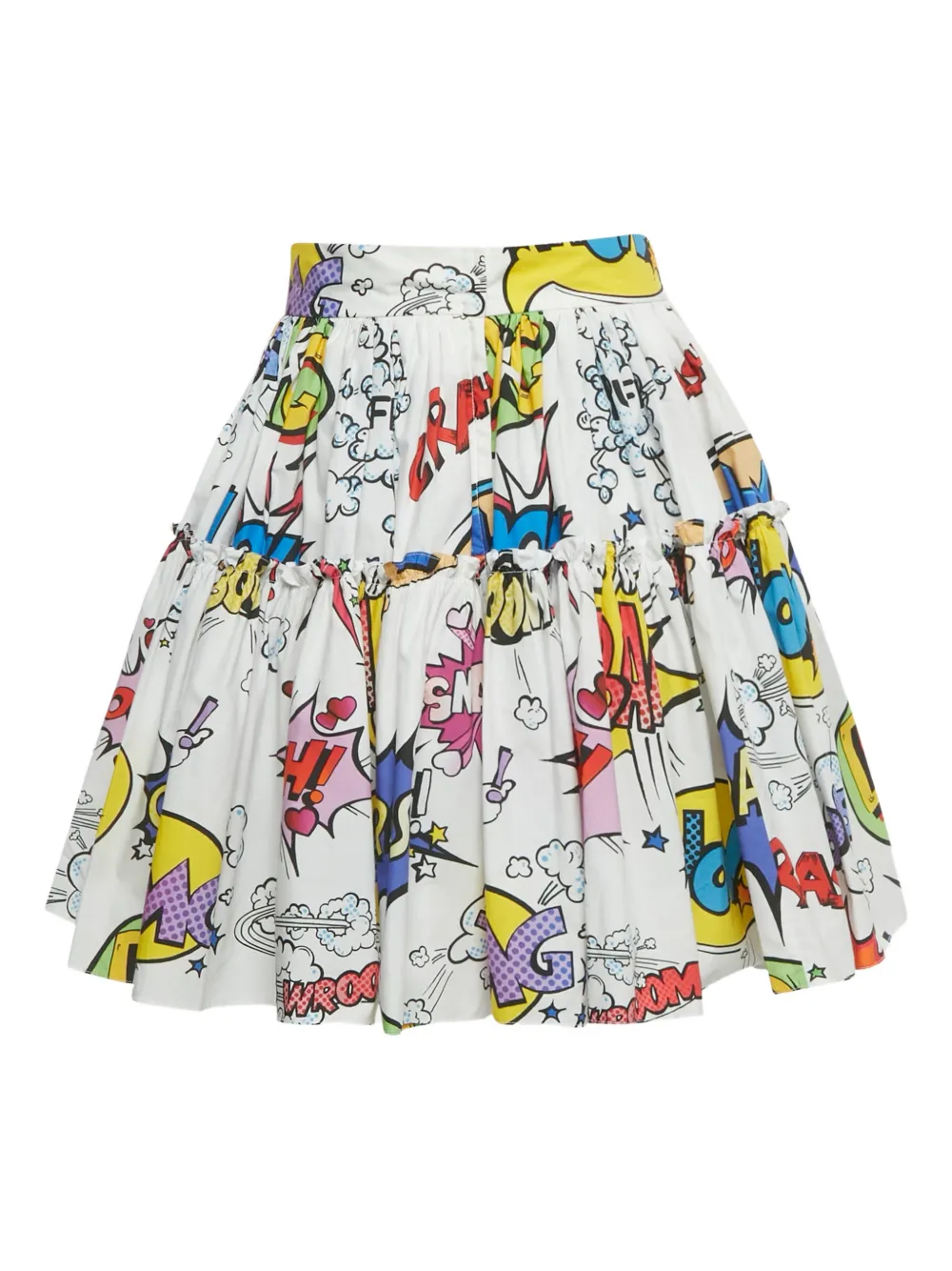 Dolce & Gabbana Pre-Owned printed mini skirt - Wit