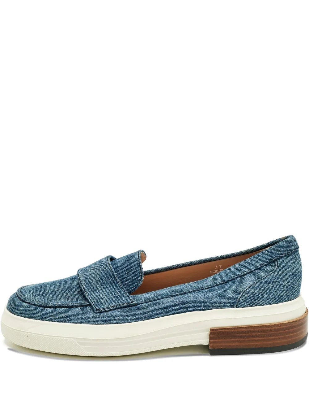 Pre-owned Tod's Denim Loafers In Blue