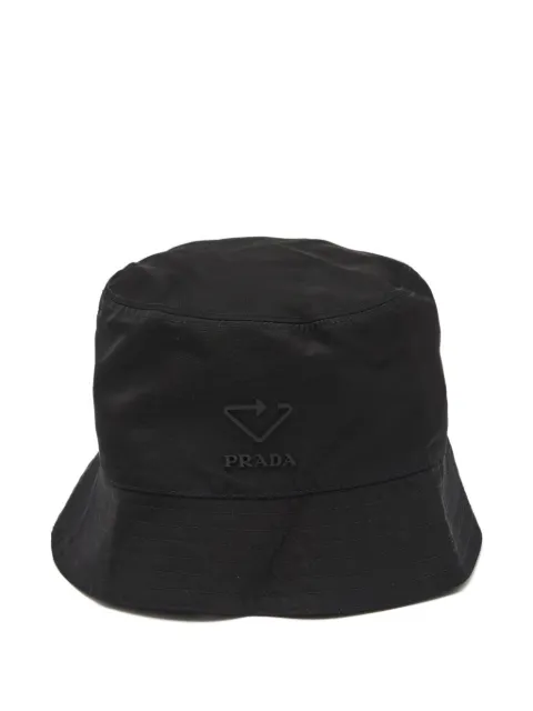 Prada Pre-Owned logo-plaque bucket hat