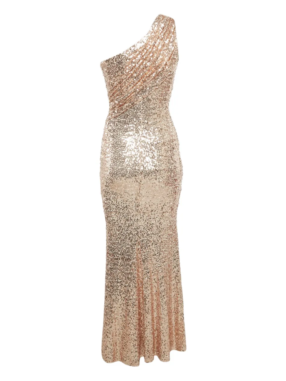 Badgley Mischka sequined one-shoulder gown | Image 2