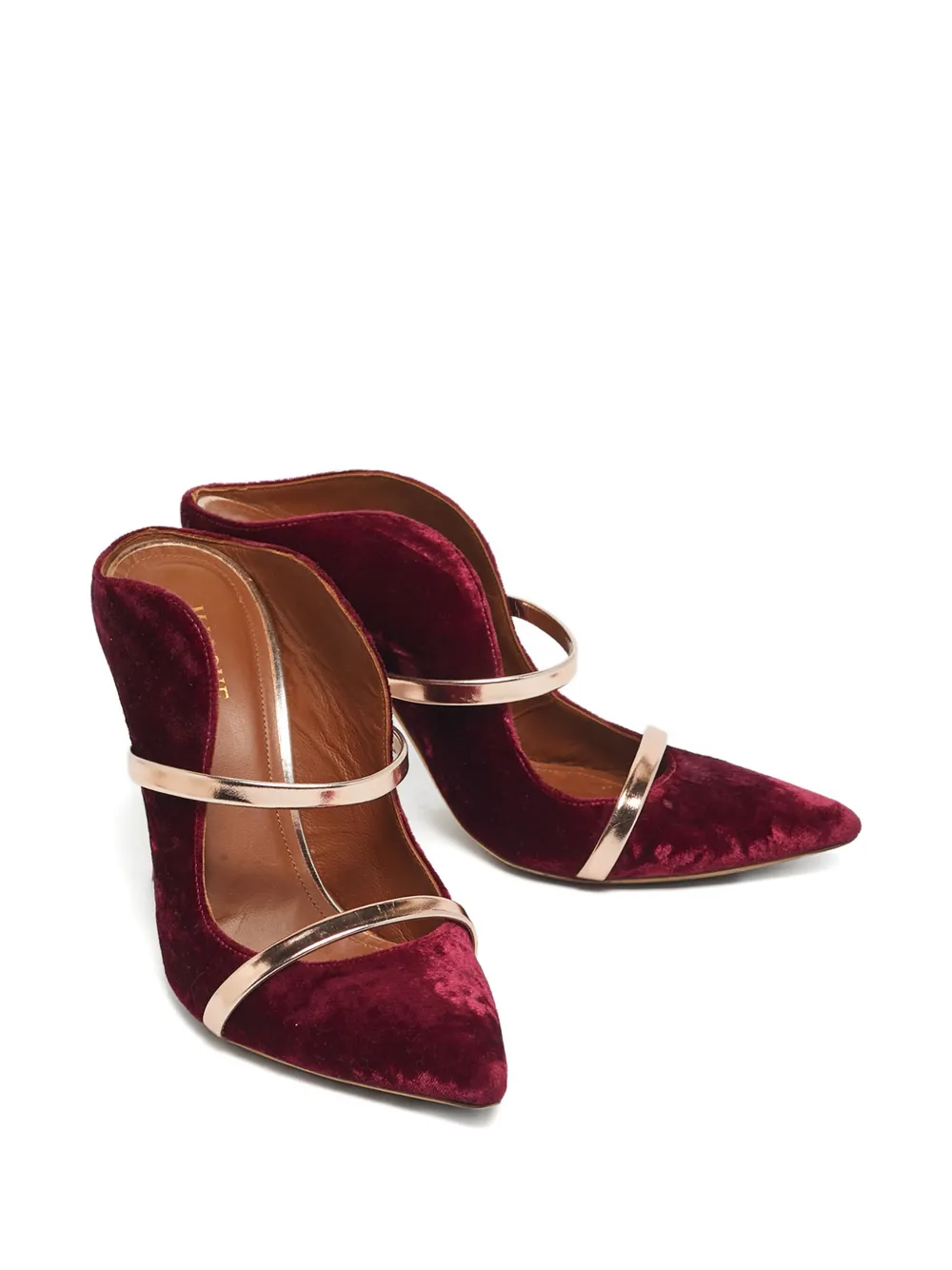 Malone Souliers velvet pumps - Rood