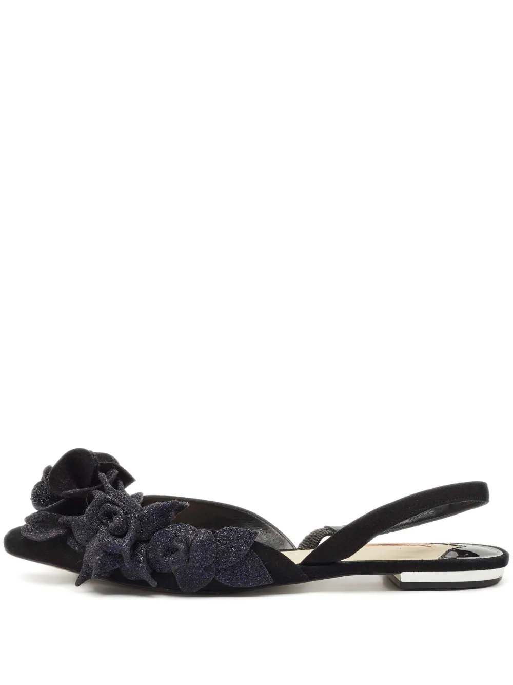 Sophia Webster floral flats 39.5 - Nero
