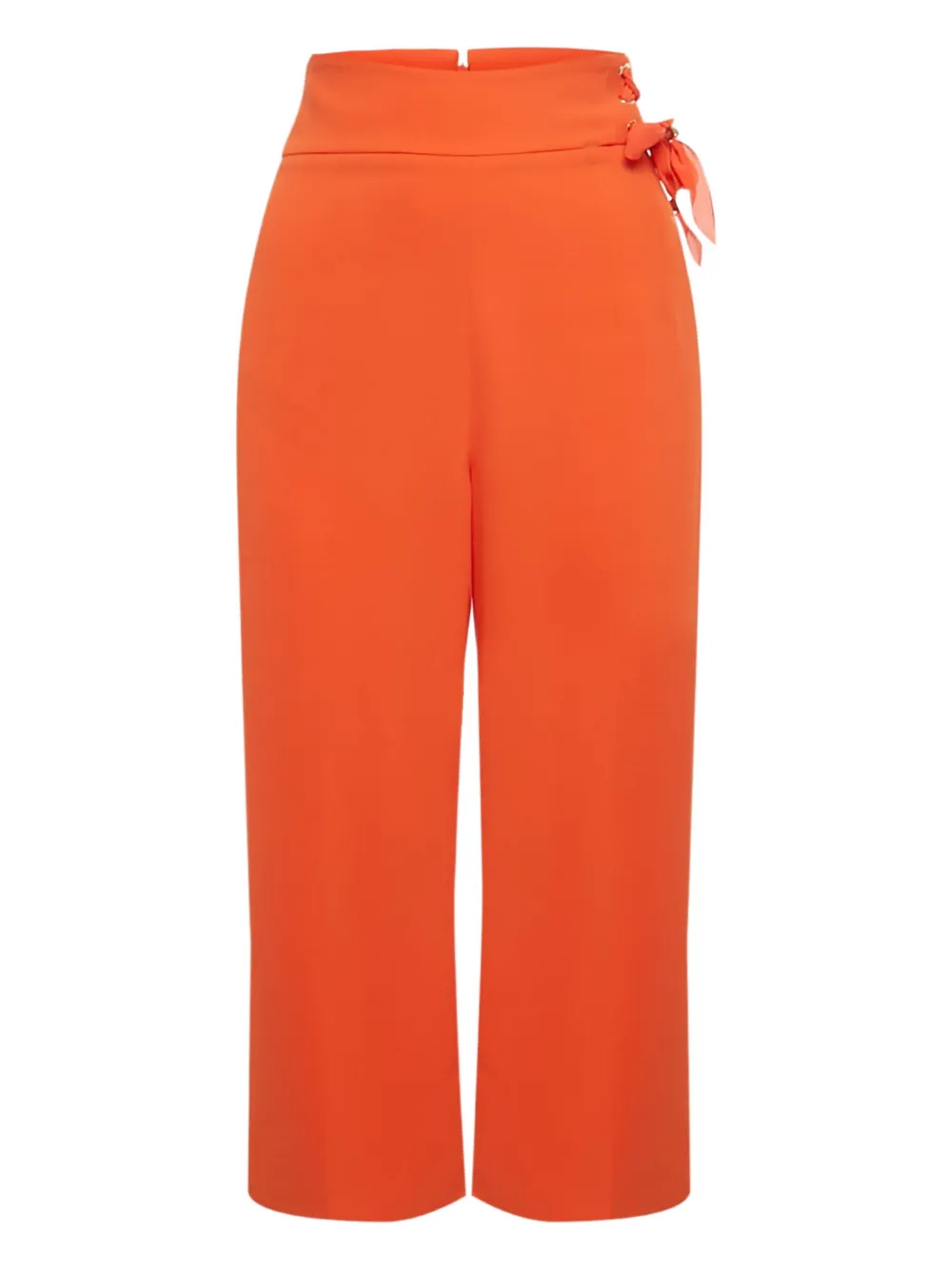 Elisabetta Franchi lace-up trousers - Arancione