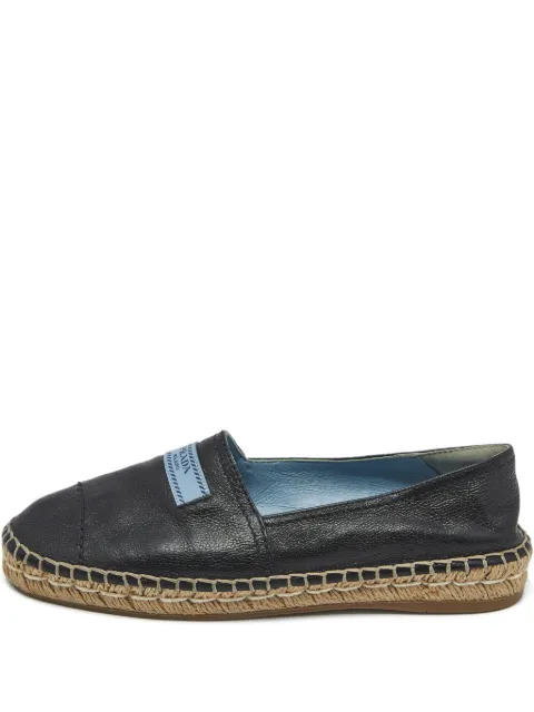 Prada Pre-Owned leather espadrilles