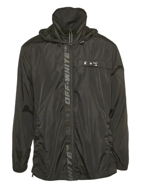 Off-White Pre-Owned logo zip-up windbreaker