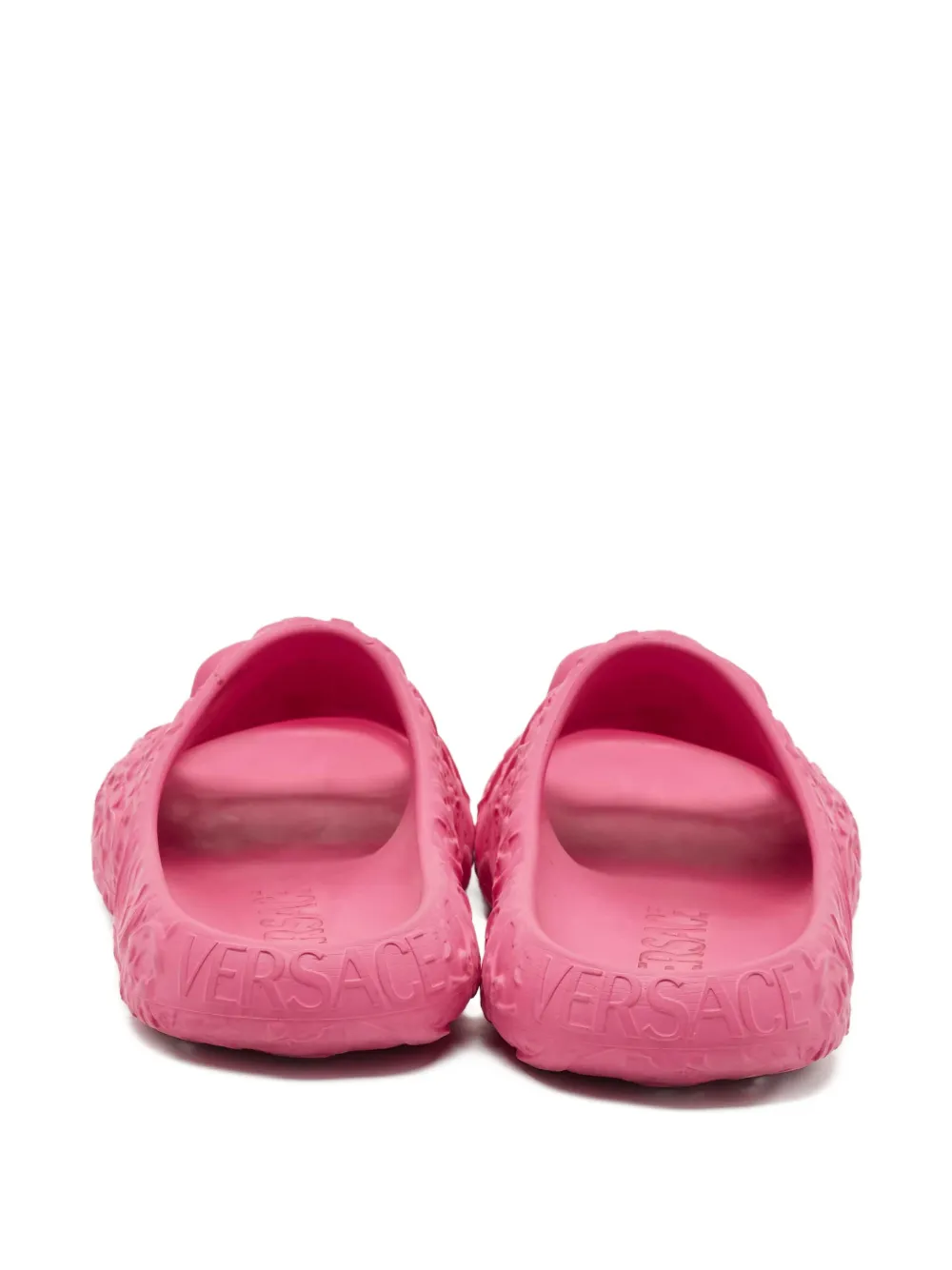 Versace Pre-Owned Medusa Head embossed slides - Roze