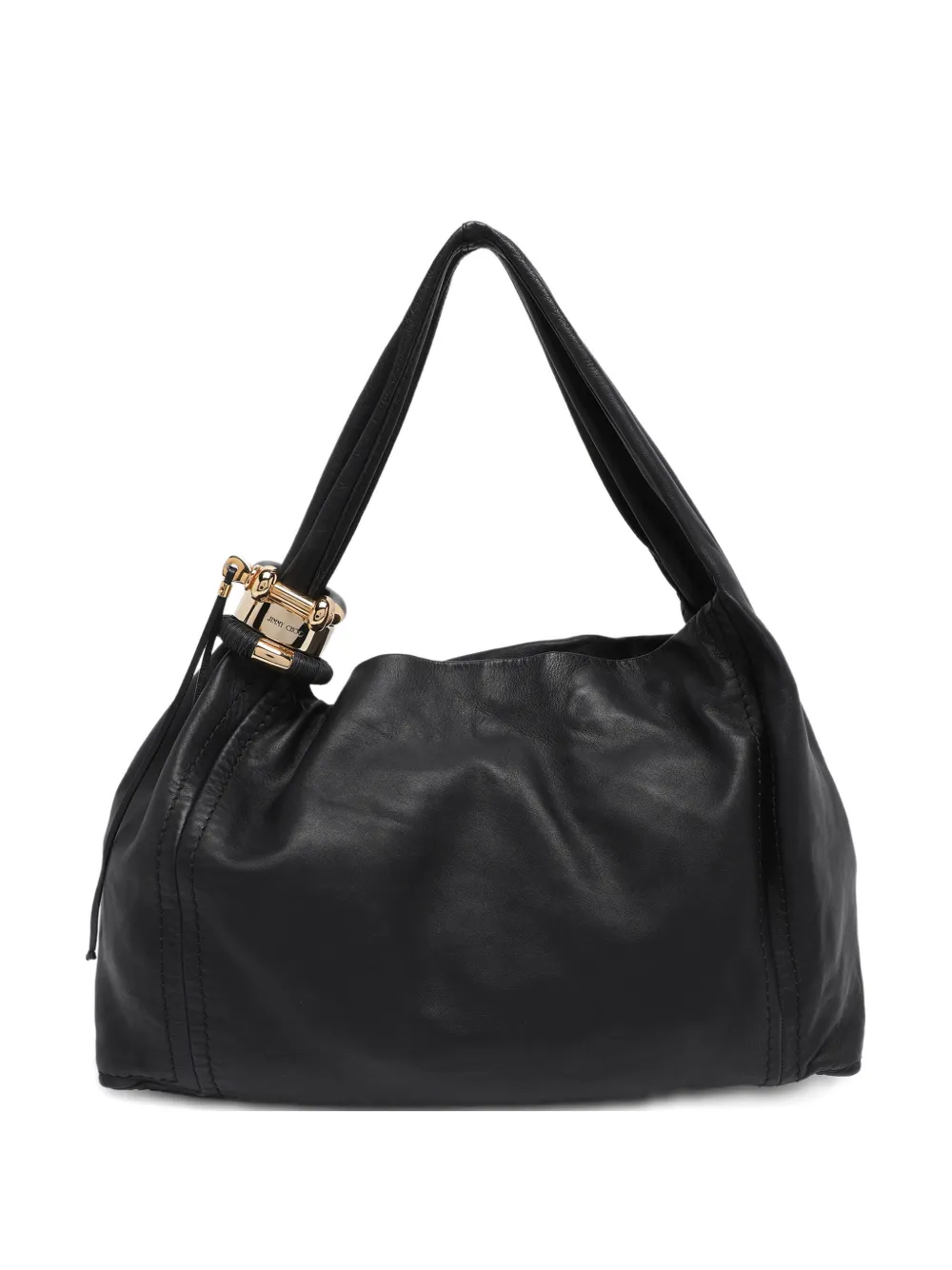 Jimmy Choo Pre-Owned Borsa a spalla XL Saba in pelle - Nero
