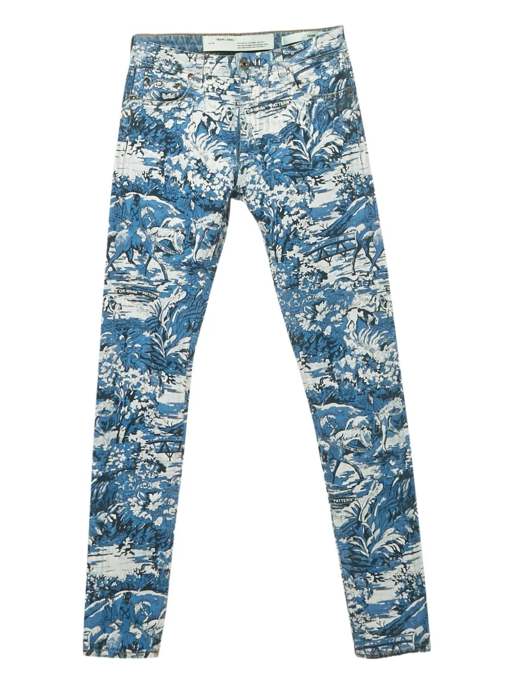 Off-White Pre-Owned Jeans Tapestry - Blu
