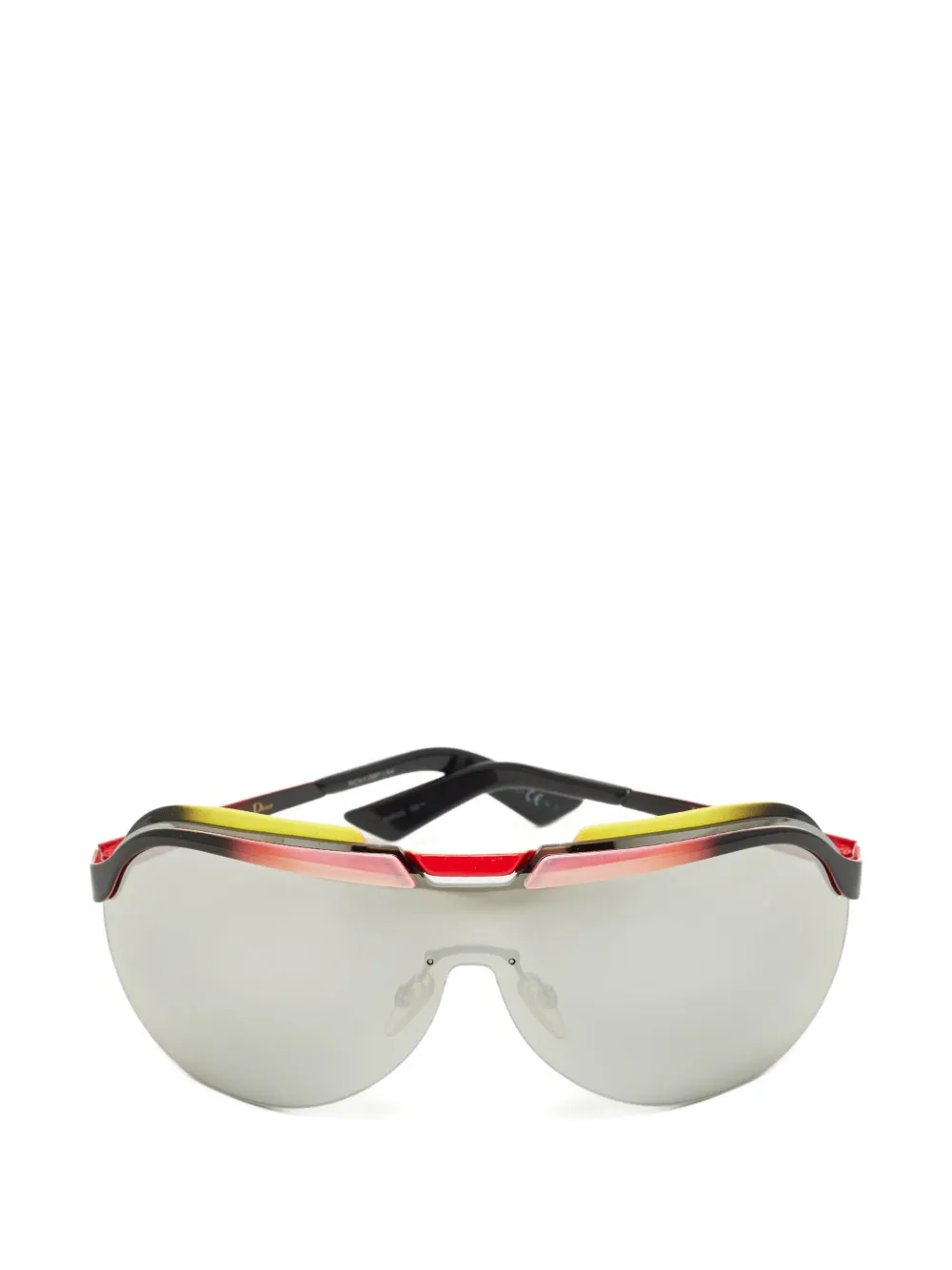 Christian Dior Pre-Owned shield-frame sunglasses - Nero