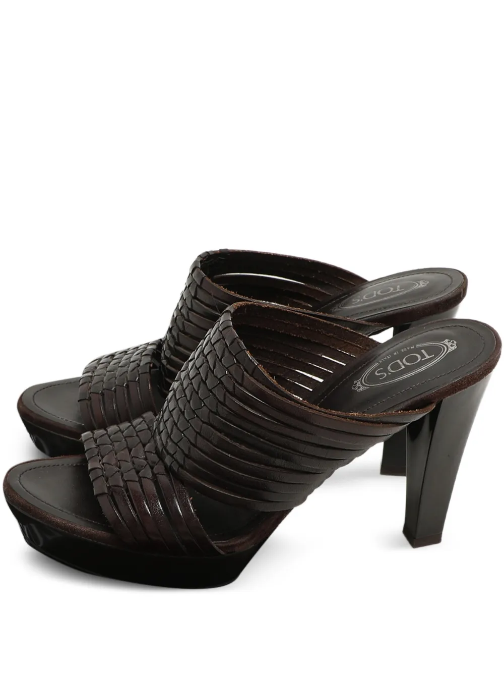 Tod's leather sandals - Braun