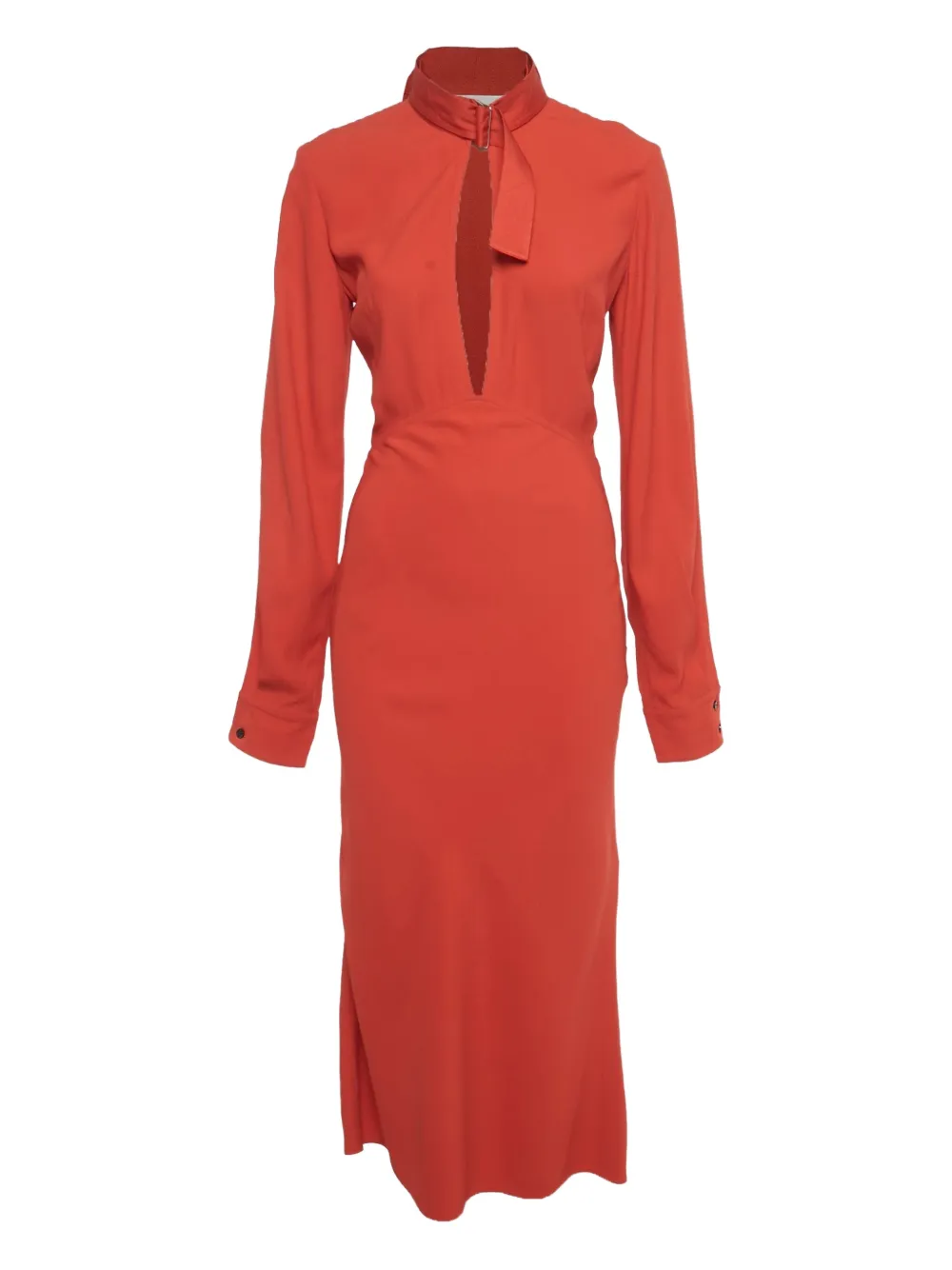 Victoria Beckham tie-detail maxi dress - Rosso