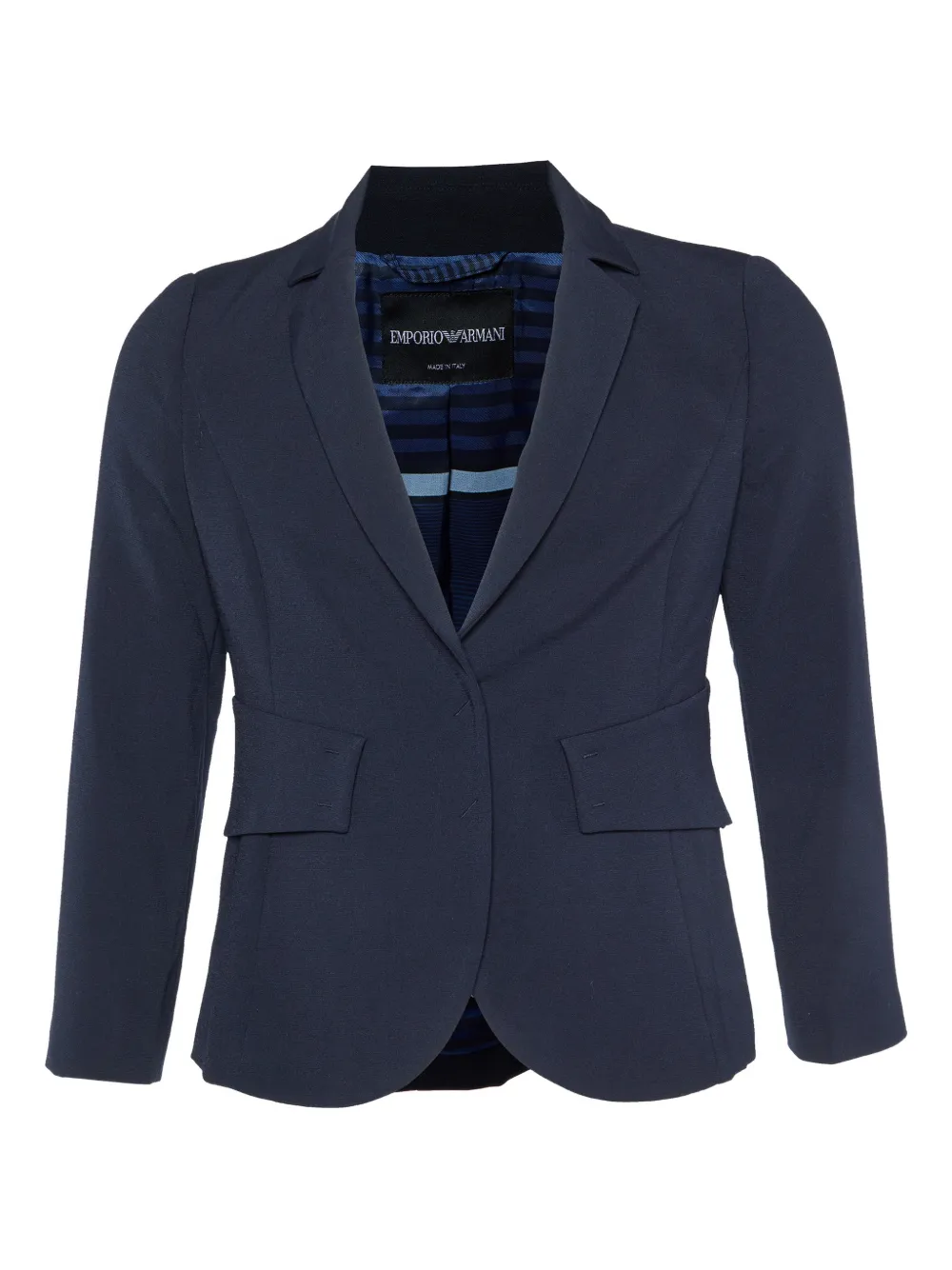 Emporio Armani Pre-Owned single-breasted blazer - Blu