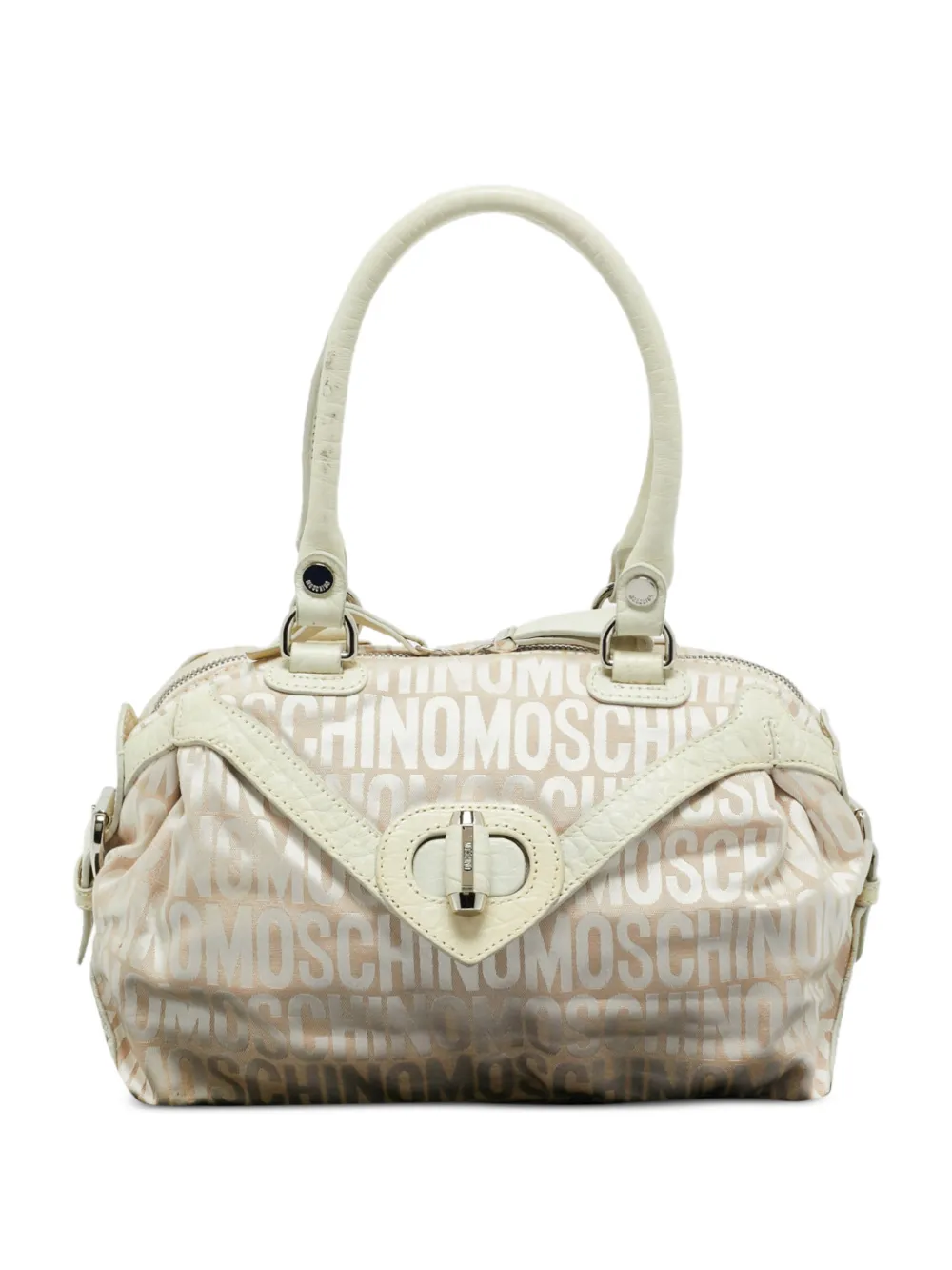 Moschino Pre-Owned logo satchel bag - Toni neutri