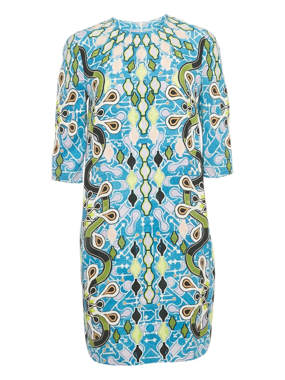 Peter Pilotto geometric-print mini dress - Blu