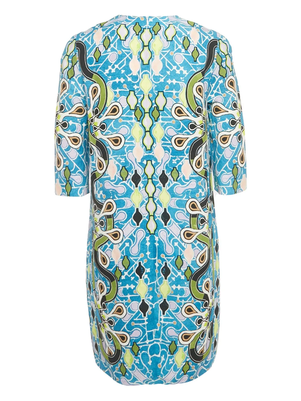 Peter Pilotto geometric-print mini dress - Blauw