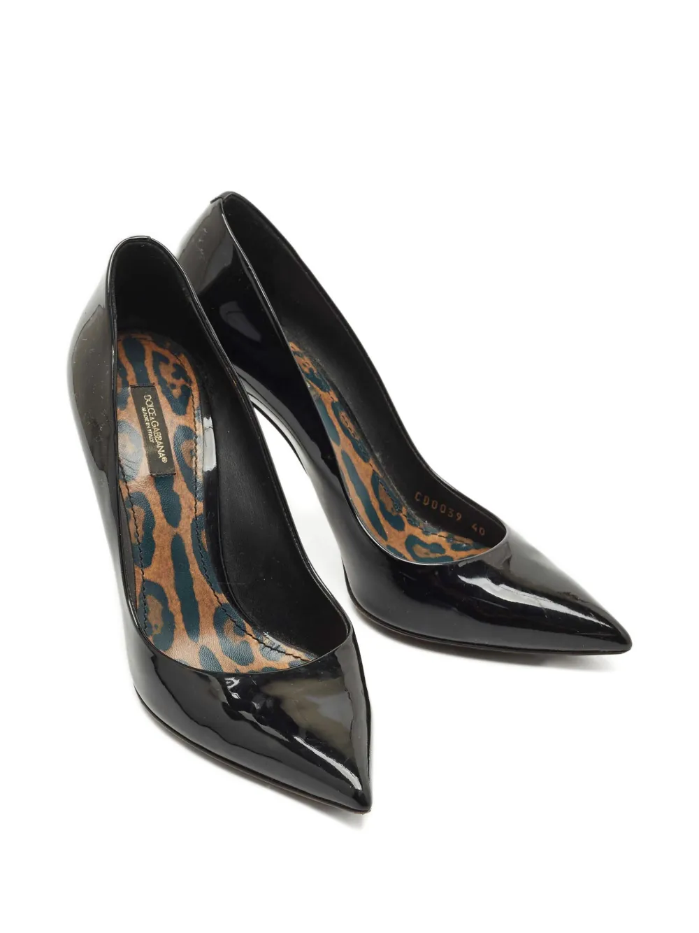 Dolce & Gabbana Pre-Owned pointed patent leather pumps - Zwart