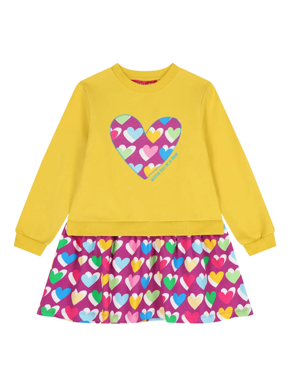 AGATHA RUIZ DE LA PRADA heart-pattern dress - Giallo