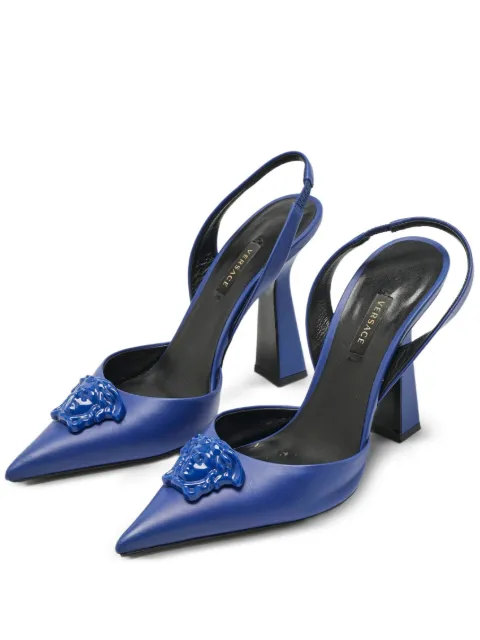 Versace Pre-Owned Medusa leather slingback pumps