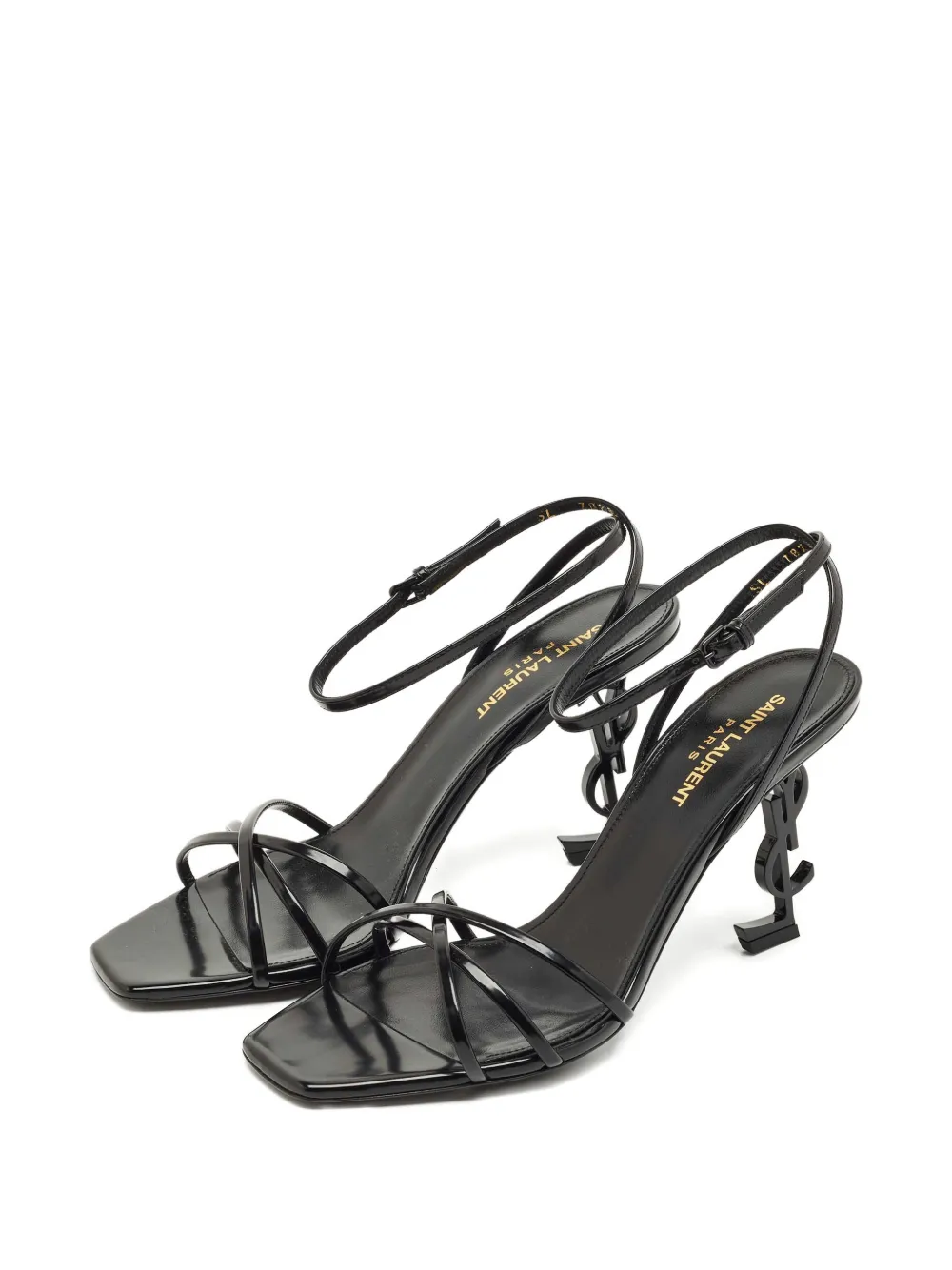Saint Laurent Pre-Owned Opyum sculpted-heel sandals - Zwart