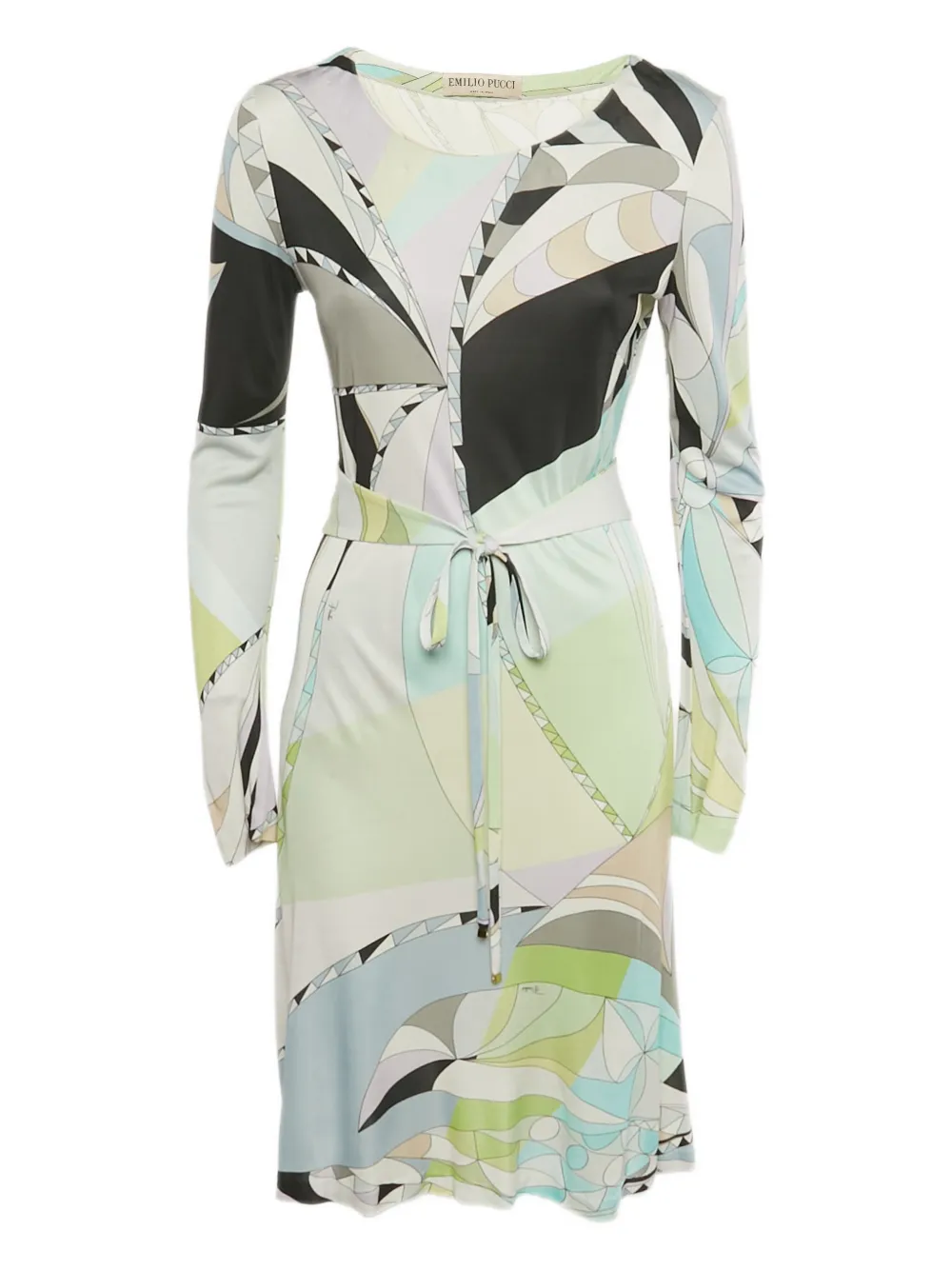 PUCCI Pre-Owned Abito midi con stampa geometrica - Toni neutri