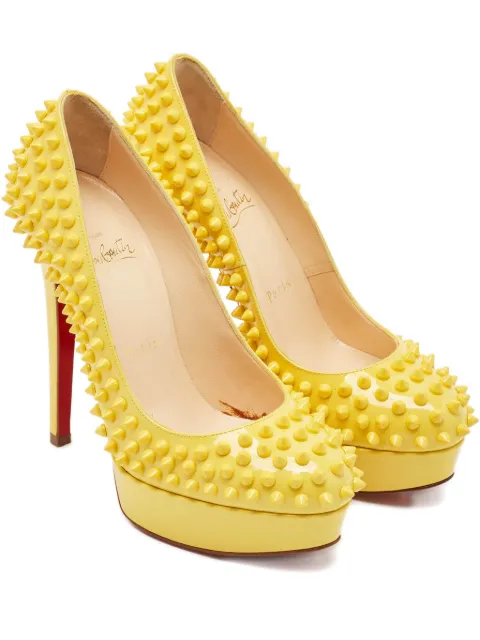 Christian Louboutin Pre-Owned Bianca spikes platform pumps