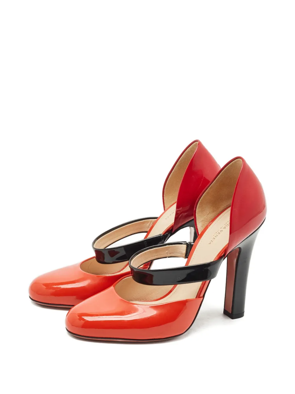 Bottega Veneta Pre-Owned tricolour strap pumps - Rood