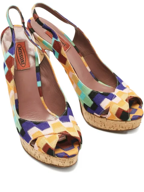Missoni Pre-Owned slingback heeled sandals