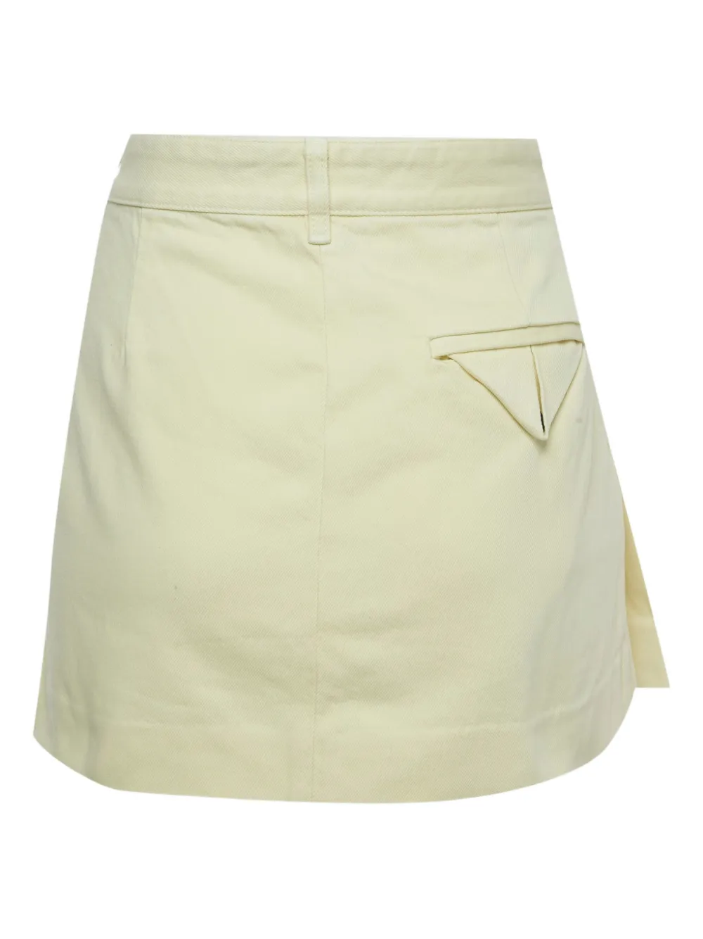 Bottega Veneta Pre-Owned pleated mini skirt - Geel