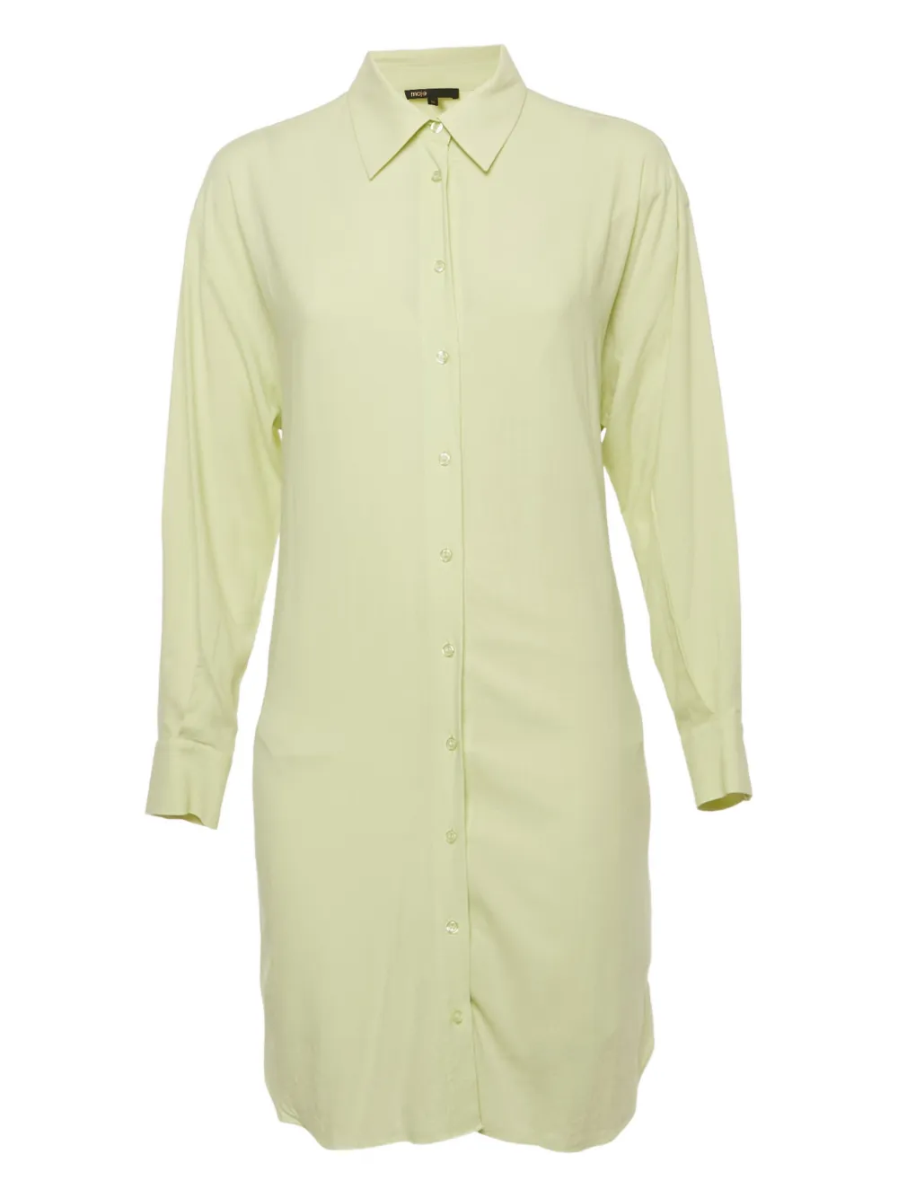 Maje layered button mini dress | Green | Image 1