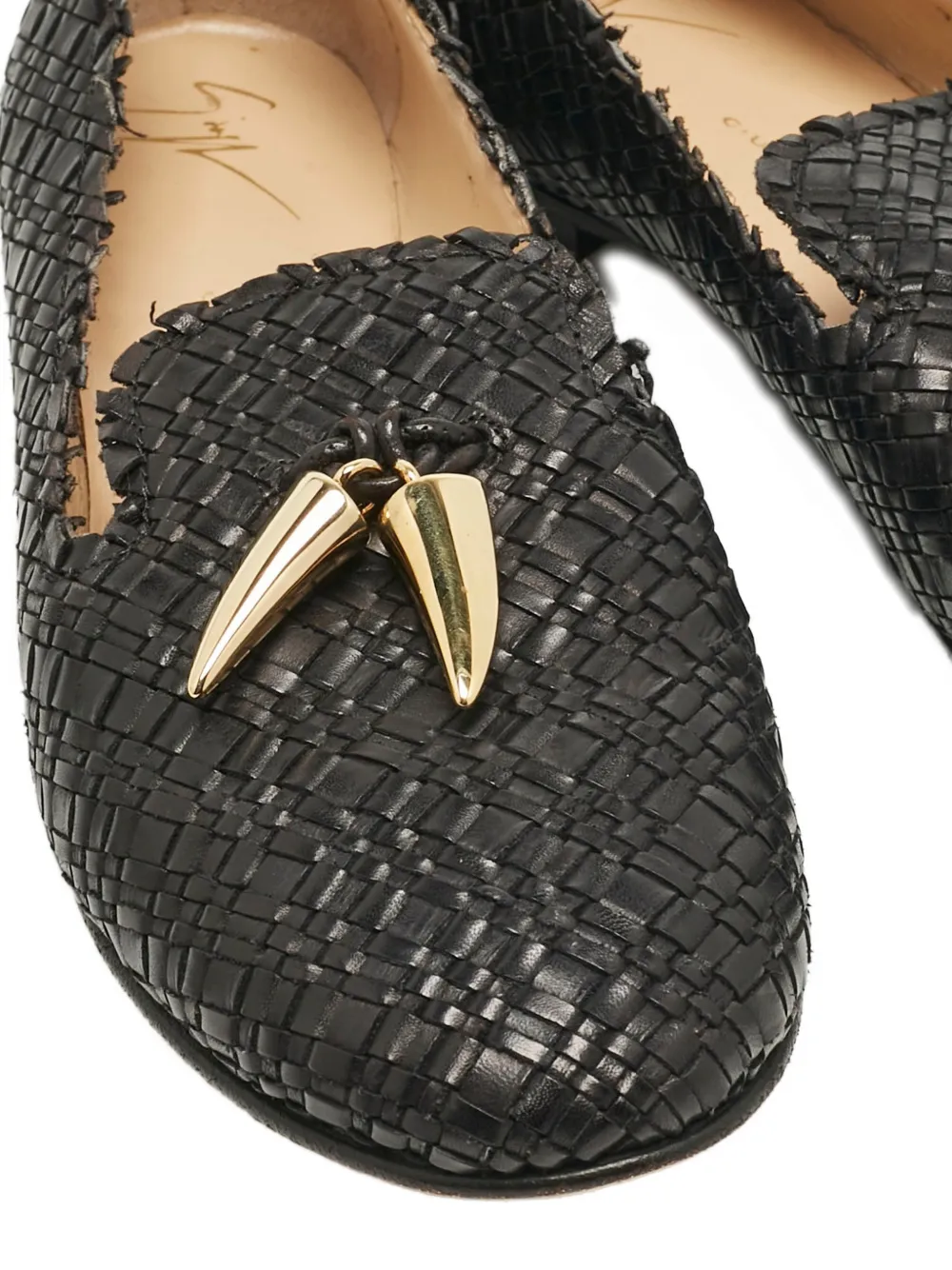 Giuseppe Zanotti Vintage woven loafers - Zwart