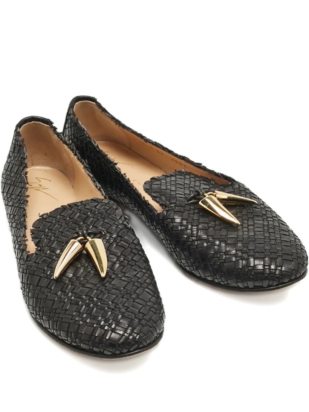 Giuseppe Zanotti Vintage woven loafers - Schwarz