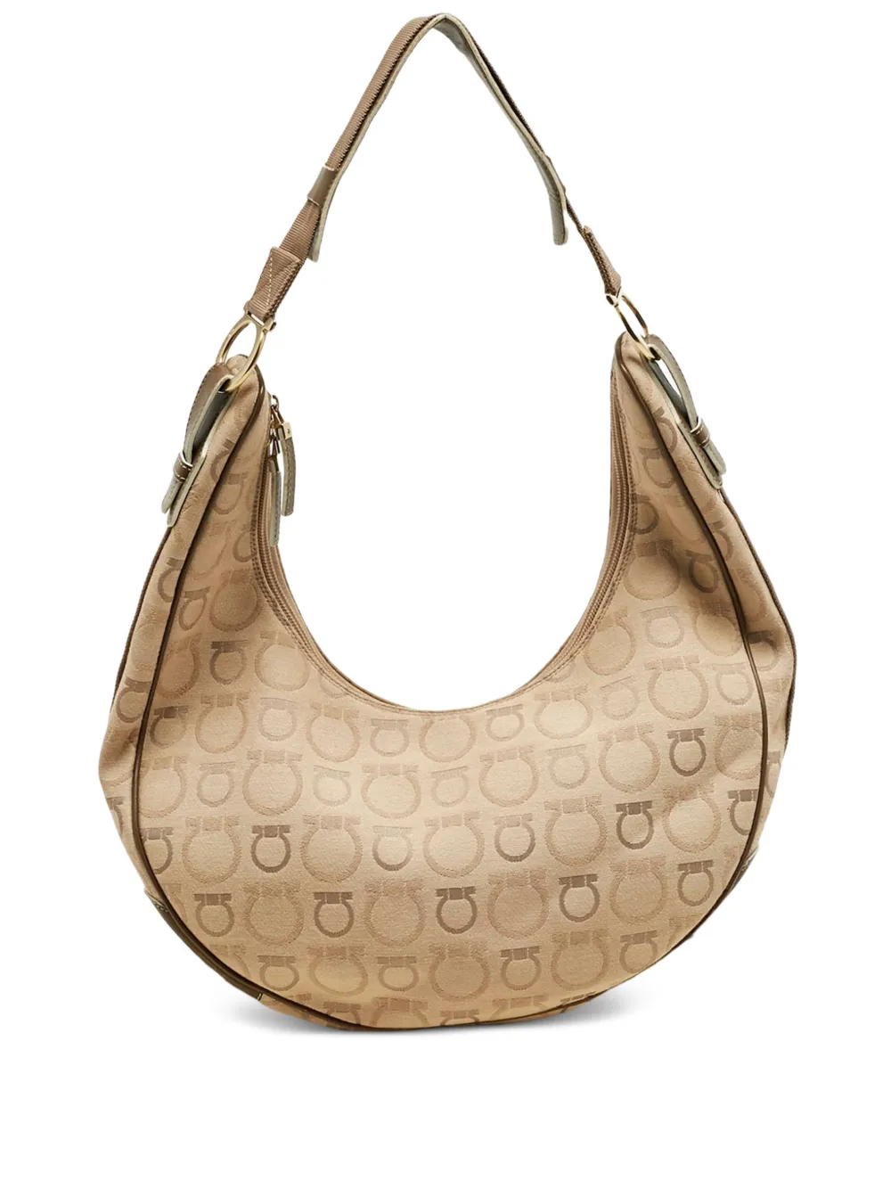 Ferragamo Pre-Owned Gancini-pattern shoulder bag | Neutrals | Image 1