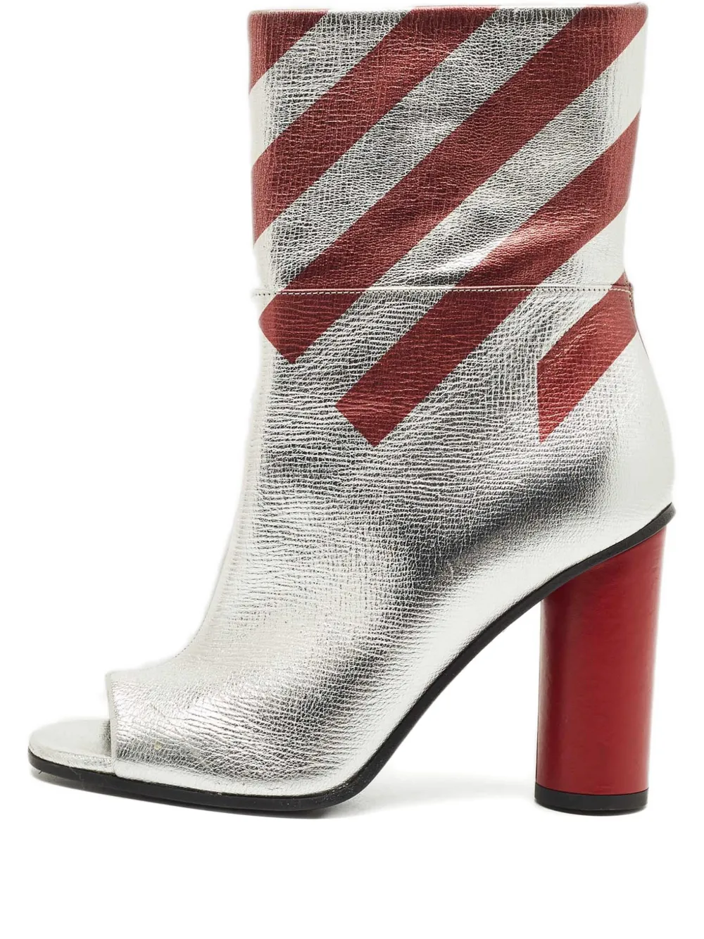 Anya Hindmarch open-toe boots - Argento